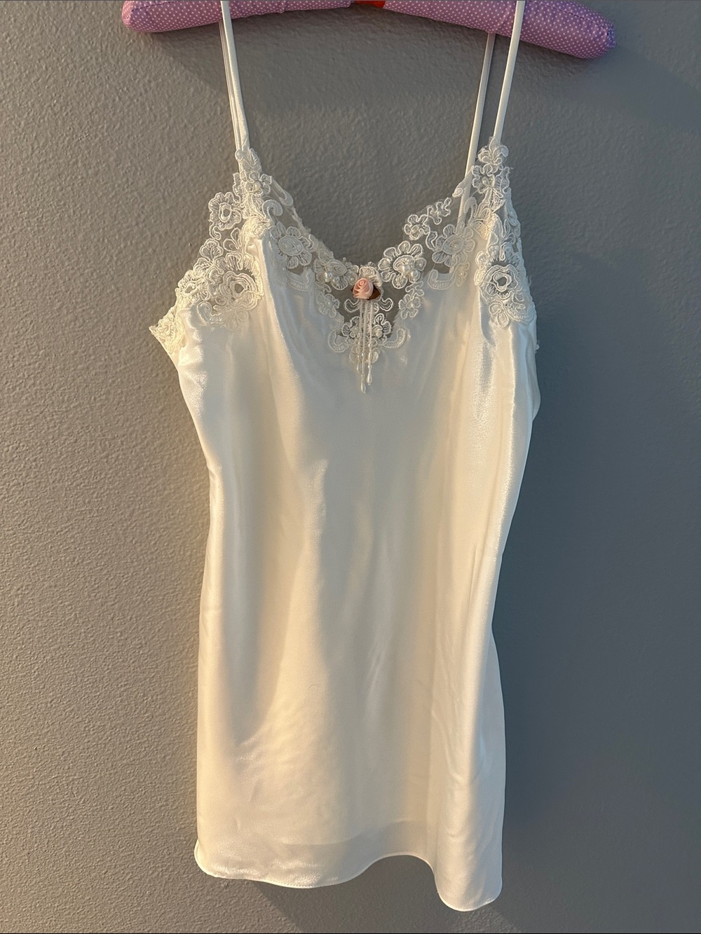 New California Dynasty Satin Slip Dress. Size small.